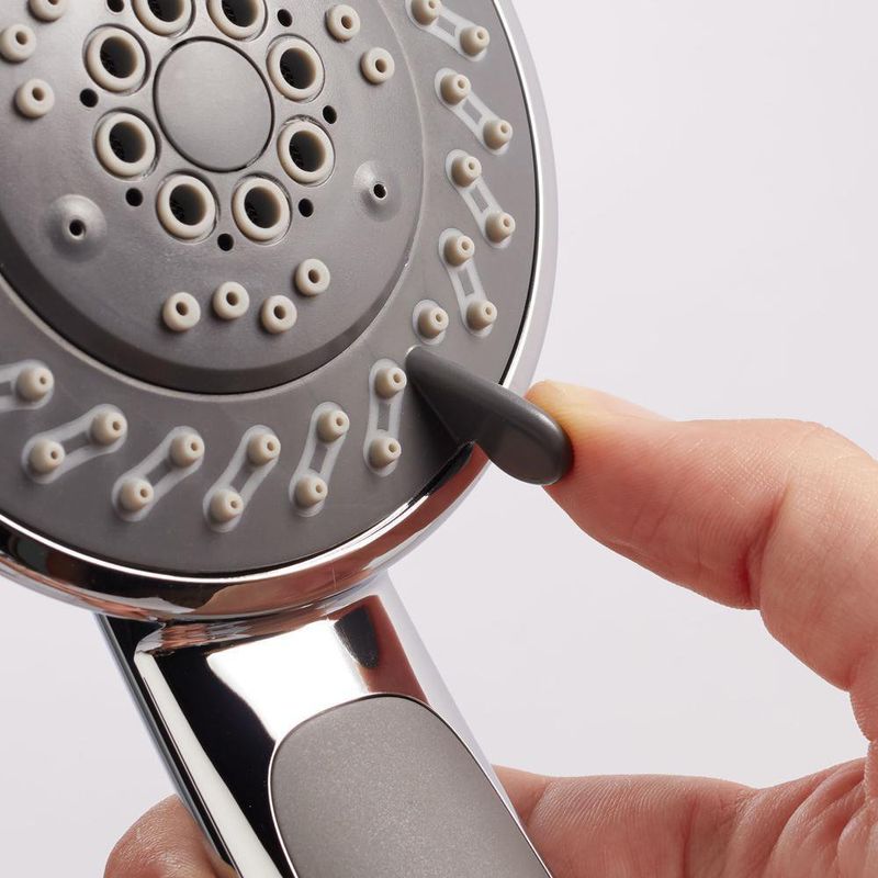 Cabeza De Ducha Redonda Cromado Con Gris 4 Funciones - Sensea