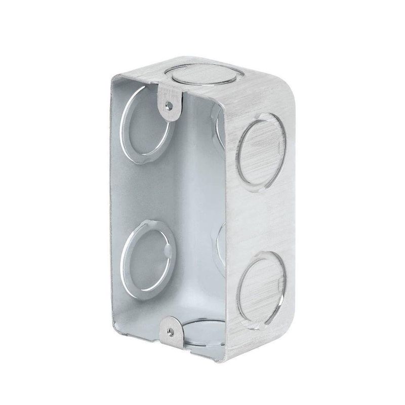 Caja Eléctrica Empotrable Rectangular De Metal - Volteck