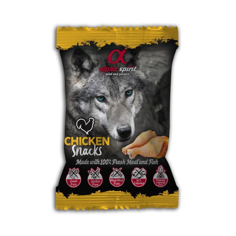 Bolsa de Snacks de Pollo para Perro - Alpha Spirit