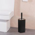 Cepillo Para Baño Cuadrado Negro Madera - Viva