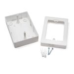 Caja Eléctrica Superficial Rectangular De Plástico - Legrand
