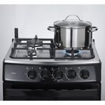 Estufa de Gas 4 Quemadores y Horno Negra de 20 Plg - Indurama