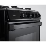 Estufa de Gas 4 Quemadores y Horno Negra de 20 Plg - Indurama