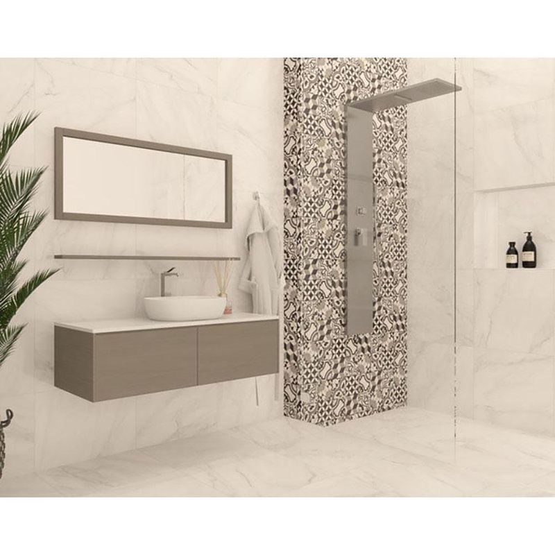 Piso Cerámico Stella Blanco 60X60 Cm - Interceramic