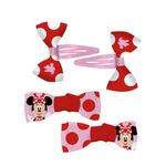 Set de 4 Accesorios para Cabello Minnie Mouse