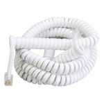 Cable Telefónico Conectores Machos Blanco de 4 M - Ace Label