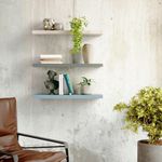 Repisa de Mdf Gris Plateado 80X23.5X3.8 Cm - Spaceo
