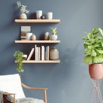 Repisa de Mdf Café 80X23.5X3.8 Cm - Spaceo