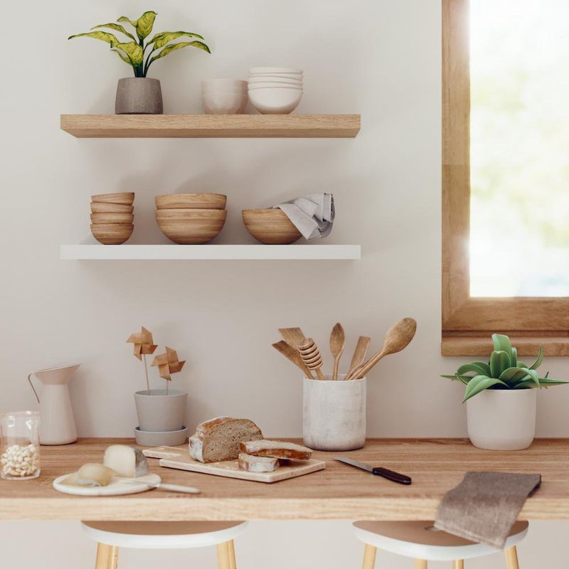 Repisa de Mdf Café 80X23.5X3.8 Cm - Spaceo