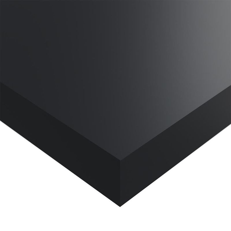 Repisa de Mdf Negra 60X23.5X3.8 Cm - Spaceo