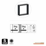 Cubo de Mdf Negro - Spaceo