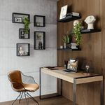 Cubo de Mdf Negro - Spaceo