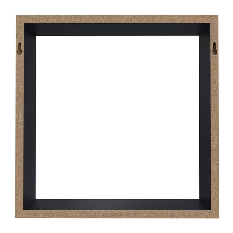 Cubo de Mdf Negro - Spaceo