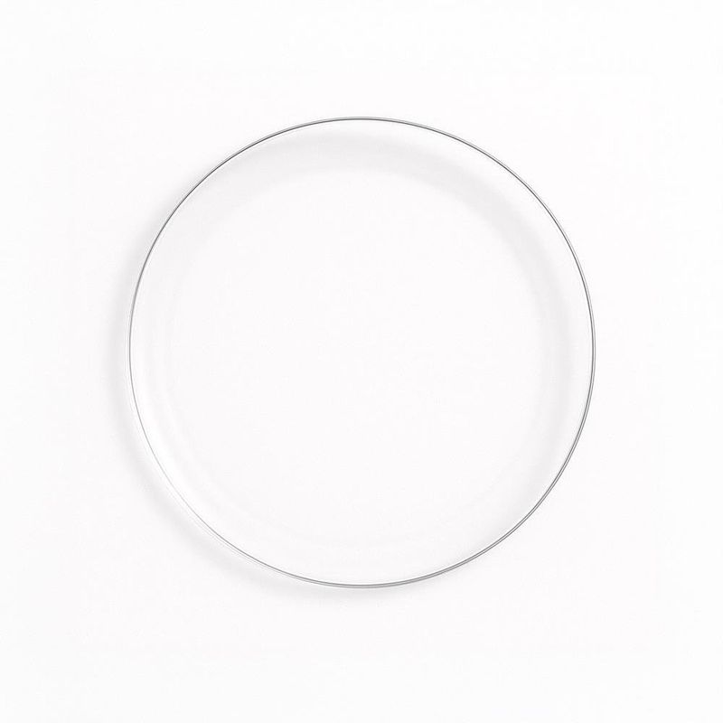 Plato Naturali para Postre de Vidrio Templado 8.4 Plg