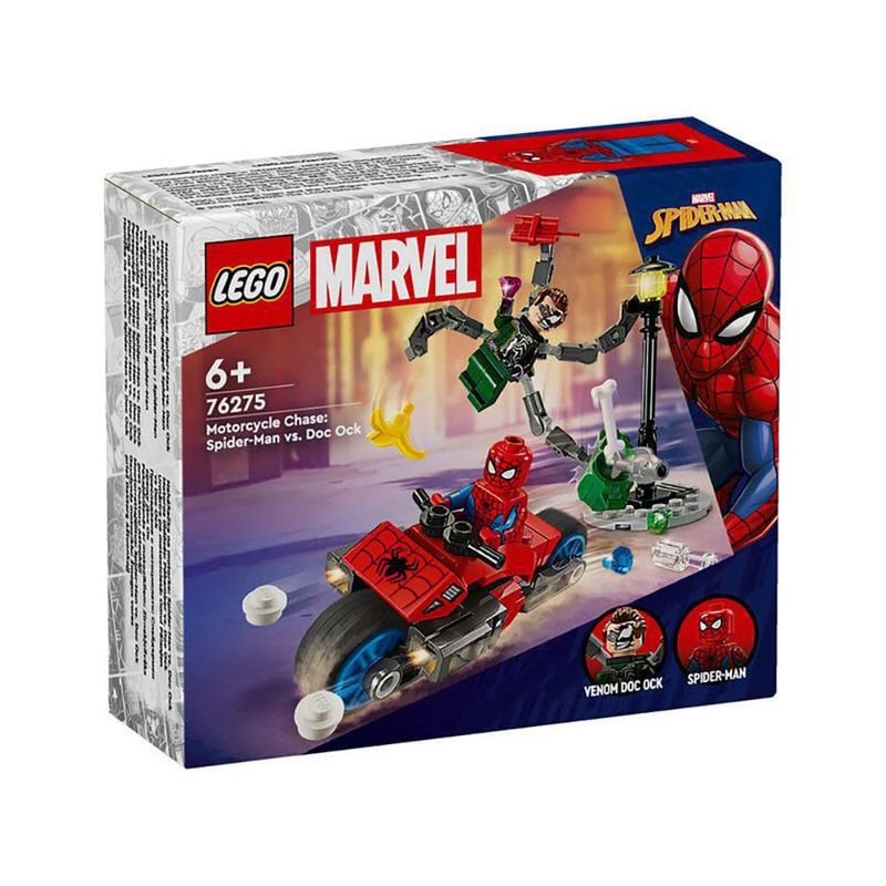 Motocicleta Spider Man Vs Doc Ock 76275 77 Pzas - Lego