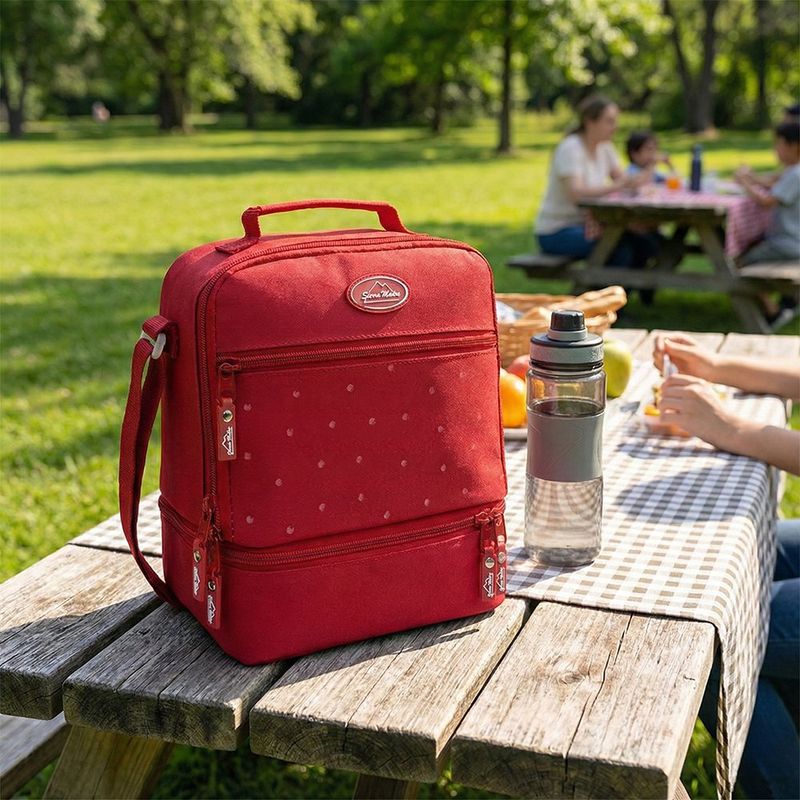 Lonchera térmica doble compartimento – Colores Cemaco