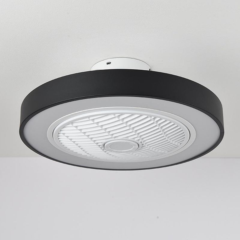 Ventilador de Techo Negro LED Control Remoto - Zlumini