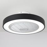 Ventilador de Techo Negro LED Control Remoto - Zlumini