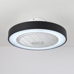 Ventilador de Techo Negro LED Control Remoto - Zlumini