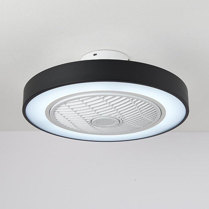 Ventilador de Techo Negro LED Control Remoto - Zlumini