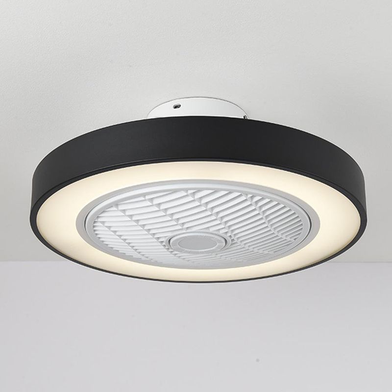 Ventilador de Techo Negro LED Control Remoto - Zlumini