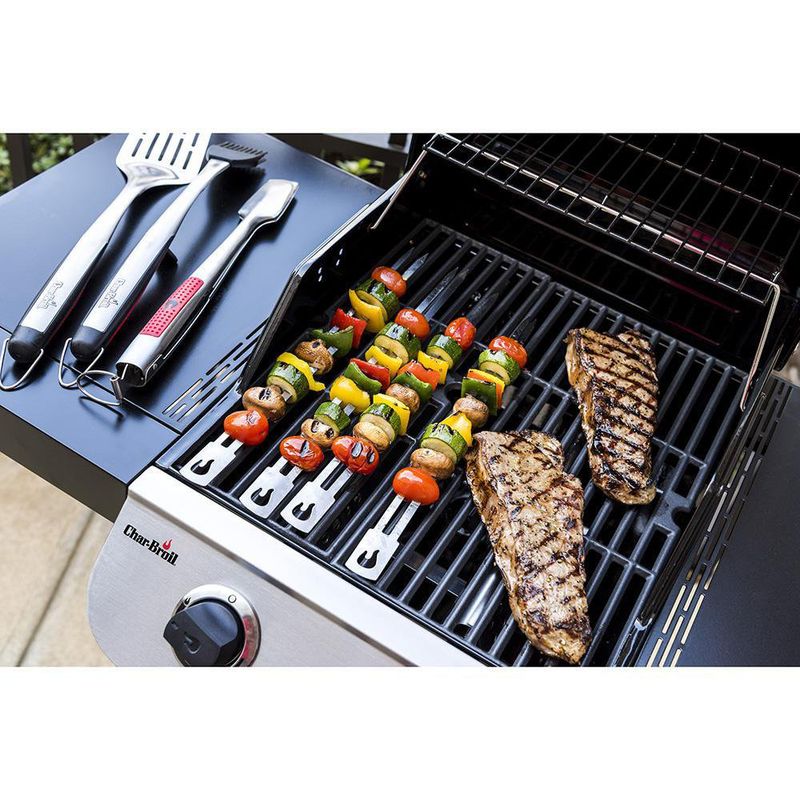 Set de Pinchos de Acero Inoxidable 4 Unidades - Char-broil