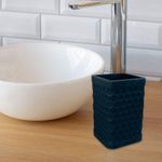 Vaso para Baño Plástico Negro Mate - Viva