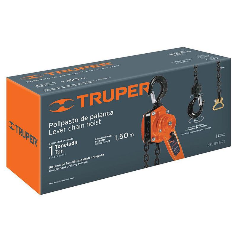 Polipasto De De Palanca De 1 Ton - Truper