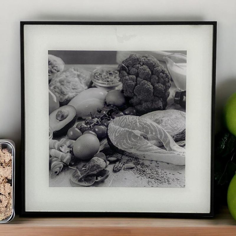 Cuadro Decorativo con Marco Diseño Verduras 30X2X30 Cm - Concepts