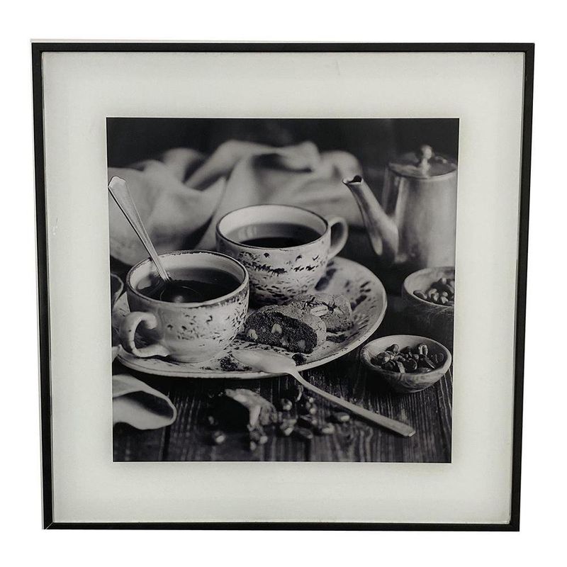 Cuadro Decorativo con Marco Diseño Desayuno 30X2X30 Cm - Concepts
