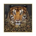 Cuadro Decorativo Tigre 80X80 Cm con Marco
