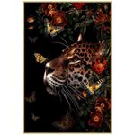 Cuadro Decorativo Leopardo 120X80 Cm con Marco
