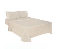 Set de Sábanas de 180 Hilos Beige -  Varios Tamaños