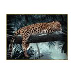 Cuadro Leopardo en Árbol 60X80 Cm con Marco
