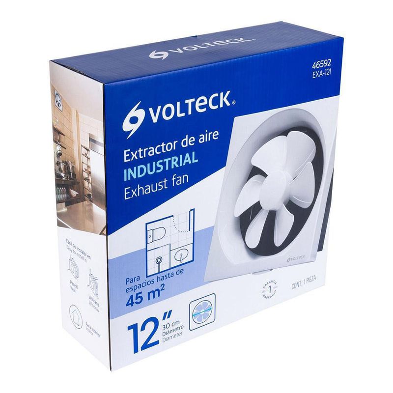 Extractor de Aire Industrial 12 Plg - Volteck