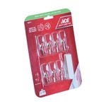 Ganchos Adhesivos 2.2 Lbs Transparentes 7 Pzas y 10 Tiras - Ace