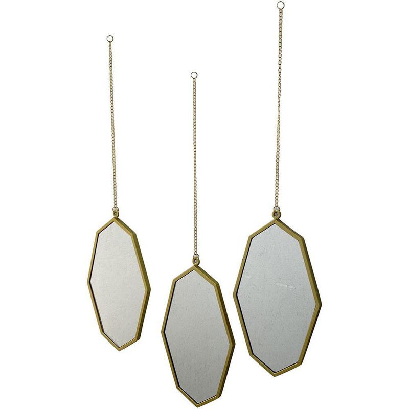 Set de Espejos 3 Pzas 2.8X38X32 Cm - Concepts