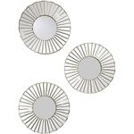 Set de Espejos 3 Pzas 25X25X2 Cm Plateados - Concepts