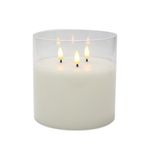 Vela de 3 Leds Blanca 15x15x15 Cm - Viva