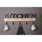 Colgador para Cocina con 5 Ganchos 60X21.3 Cm - Viva