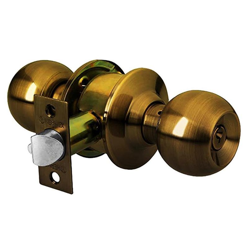 Cerradura Esfera Dormitorio Bronce - Pro-Lock