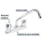 Mezcladora para Lavaplatos Base Curva - Foset