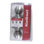 Chapa Tipo Pomo Bala Cromo Mate Para Dormitorio - Kwikset