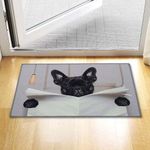 Alfombra De Entrada Diseño Perro Bulldog 80X50X2 Cm - Viva