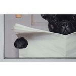 Alfombra De Entrada Diseño Perro Bulldog 80X50X2 Cm - Viva