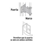 Bisagra Doble Acción Cromado de 3 Plg -Hermex