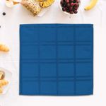 Set de 4 Servilletas con Relieve Azul de 40X40 Cm - Viva