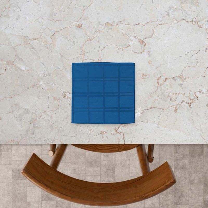 Set de 4 Servilletas con Relieve Azul de 40X40 Cm - Viva