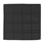 Set de 4 Servilletas con Relieve Negro de 40X40 Cm - Viva