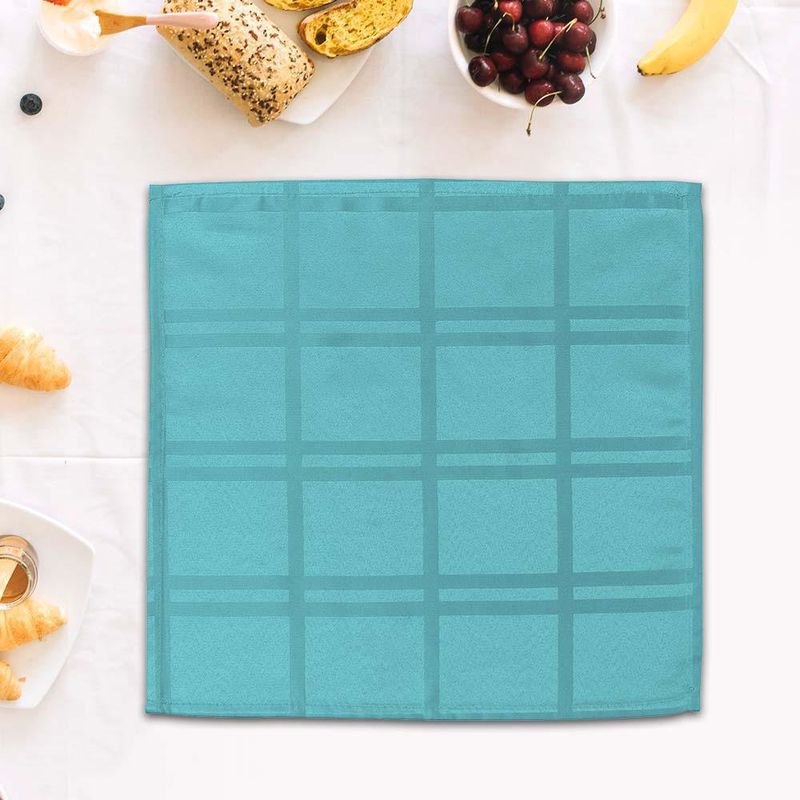 Set de 4 Servilletas con Relieve Celeste de 40X40 Cm - Viva